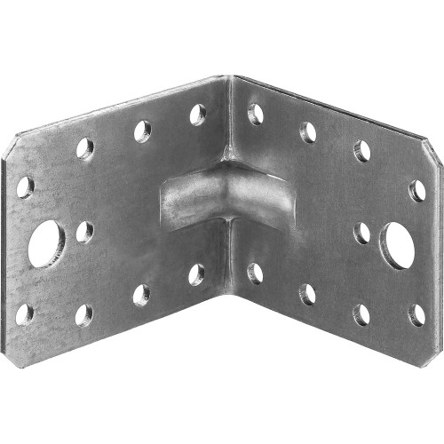 ЗУБР УКУ-2.5, 55 x 70 x 70 x 2.5 мм, цинк, усиленный крепежный уголок (31011-70)