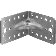 ЗУБР УКУ-2.5, 65 x 90 x 90 x 2.5 мм, цинк, усиленный крепежный уголок (31011-90)