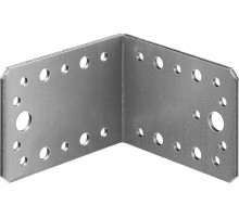 ЗУБР УК-2.5, 65 x 90 x 90 x 2.5 мм, цинк, крепежный уголок (31012-90)