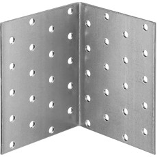 ЗУБР УКР-2.0, 100 x 80 x 80 x 2 мм, цинк, равносторонний крепежный уголок (310206-100-080)
