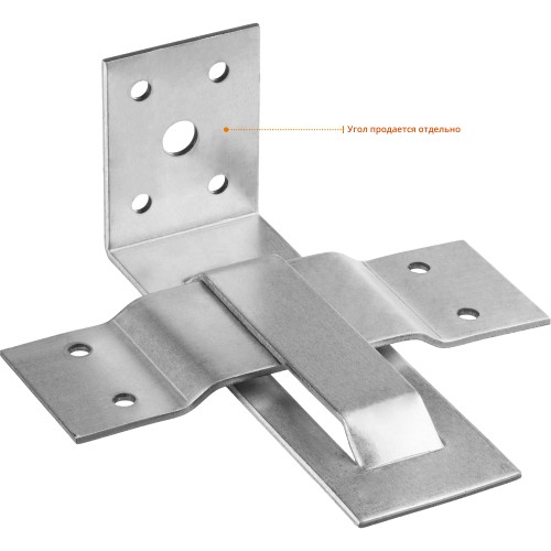 ЗУБР СОС-2.0, 40 x 120 (60) x 2 мм, пластина, скользящая опора для стропил (310166-060)