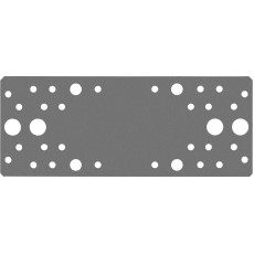 ЗУБР КП-2.0, 200 x 80 x 2 мм, цинк, крепежная пластина (310236-200-80)
