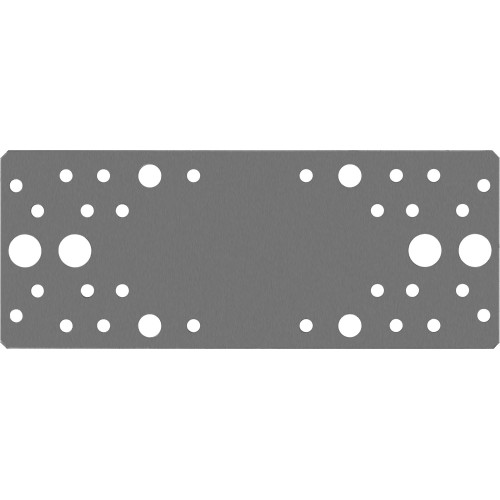 ЗУБР КП-2.0, 200 x 80 x 2 мм, цинк, крепежная пластина (310236-200-80)
