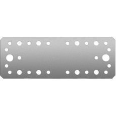 ЗУБР КП-2.5, 180 x 65 x 2.5 мм, цинк, крепежная пластина (31023-180)