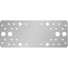 ЗУБР КП-2.5, 200 x 80 x 2.5 мм, цинк, крепежная пластина (31023-200)