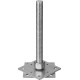 ЗУБР 110 x 110 x 250 мм x М24, цинк, анкерная регулировочная стойка (310266-110)
