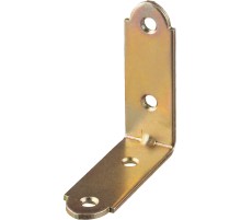 ЗУБР УМ-2.0, 50 x 50 x 17 x 2 мм, желтый цинк, узкий мебельный уголок (31031-50)