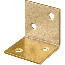 ЗУБР УМШ-2.0, 25 x 25 x 25 x 2 мм, желтый цинк, широкий мебельный уголок (31033-25)