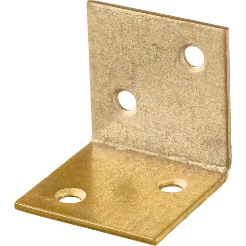 ЗУБР УМШ-2.0, 30 x 30 x 30 x 2 мм, желтый цинк, широкий мебельный уголок (31033-30)