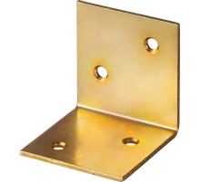 ЗУБР УМШ-2.0, 40 x 40 x 40 x 2 мм, желтый цинк, широкий мебельный уголок (31033-40)