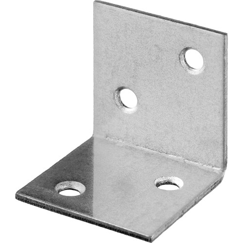 ЗУБР УМШ-1.5, 25 x 25 x 25 x 1.5 мм, белый цинк, широкий мебельный уголок (31034-25)