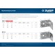 ЗУБР УНКУ-2.0, 65 x 90 x 90 x 2 мм, усиленный нержавеющий крепежный уголок, Профессионал (310516-65)