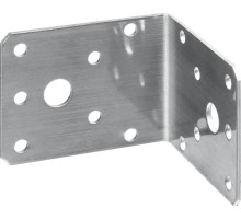 ЗУБР НКУ-2.0, 55 x 70 x 70 x 2 мм, нержавеющий крепежный уголок, Профессионал (310526-55)