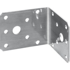 ЗУБР НКУ-2.0, 55 x 70 x 70 x 2 мм, нержавеющий крепежный уголок, Профессионал (310526-55)