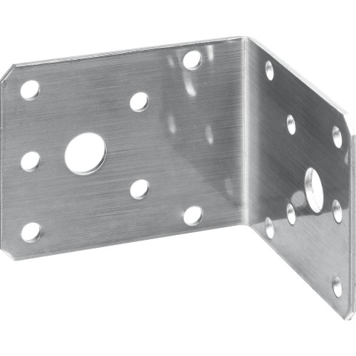 ЗУБР НКУ-2.0, 55 x 70 x 70 x 2 мм, нержавеющий крепежный уголок, Профессионал (310526-55)