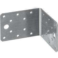 ЗУБР НКУ-2.0, 65 x 90 x 90 x 2 мм, нержавеющий крепежный уголок, Профессионал (310526-65)