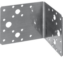 ЗУБР НКУ-2.0, 90 x 100 x 100 x 2 мм, нержавеющий крепежный уголок, Профессионал (310526-90)