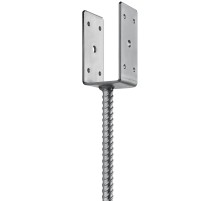 ЗУБР ОС-U, 61 x 120 x 60 мм, U-образное основание столба (310286-060)