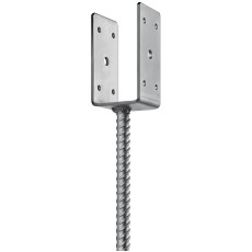 ЗУБР ОС-U, 61 x 120 x 60 мм, U-образное основание столба (310286-060)