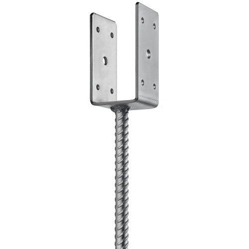 ЗУБР ОС-U, 61 x 120 x 60 мм, U-образное основание столба (310286-060)