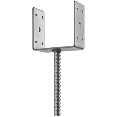 ЗУБР ОС-U, 121 x 120 x 60 мм, U-образное основание столба (310286-120)