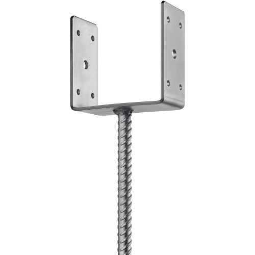 ЗУБР ОС-U, 121 x 120 x 60 мм, U-образное основание столба (310286-120)