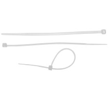 ЗУБР КС-Б2, 4.8 x 400 мм, нейлон РА66, 25 шт, белые, кабельные стяжки, Профессионал (4-309017-48-400)