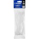 ЗУБР КОБРА, 2.5 x 155 мм, нейлон РА66, 50 шт, белые, кабельные стяжки с плоским замком, Профессионал (30930-25-155)