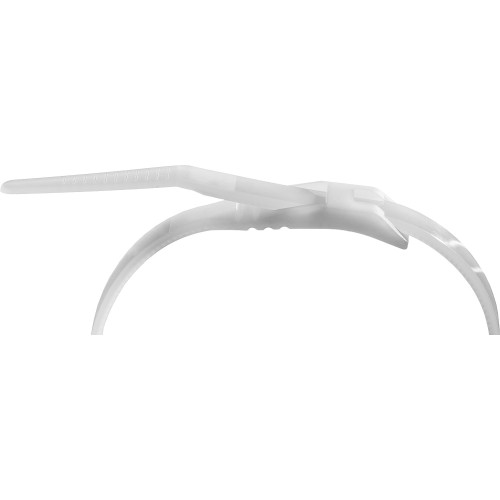 ЗУБР КОБРА, 3.6 x 280 мм, нейлон РА66, 50 шт, белые, кабельные стяжки с плоским замком, Профессионал (30930-36-280)