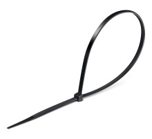 ЗУБР КС-Ч1, 1.9 x 150 мм, нейлон РА66, 100 шт, черные, кабельные стяжки, Профессионал (309030-19-150)