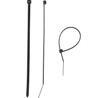 ЗУБР КС-Ч1, 4.5 x 300 мм, нейлон РА66, 100 шт, черные, кабельные стяжки, Профессионал (309030-45-300)