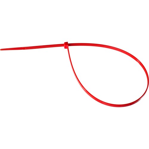 ЗУБР КС-К1, 3.6 x 200 мм, нейлон РА66, 100 шт, красные, кабельные стяжки, Профессионал (309040-36-200)