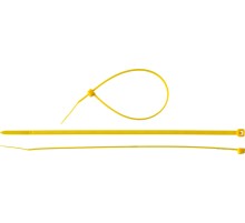 ЗУБР КС-Ж1, 3.6 x 200 мм, нейлон РА66, 100 шт, желтые, кабельные стяжки, Профессионал (309050-36-200)