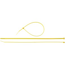 ЗУБР КС-Ж1, 3.6 x 300 мм, нейлон РА66, 100 шт, желтые, кабельные стяжки, Профессионал (309050-36-300)