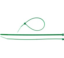 ЗУБР КС-З1, 3.6 x 200 мм, нейлон РА66, 100 шт, зеленые, кабельные стяжки, Профессионал (309060-36-200)