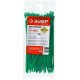 ЗУБР КС-З1, 3.6 x 200 мм, нейлон РА66, 100 шт, зеленые, кабельные стяжки, Профессионал (309060-36-200)