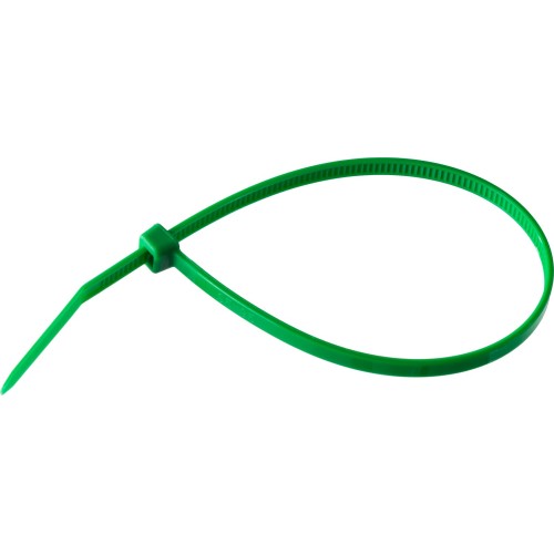 ЗУБР КС-З1, 3.6 x 200 мм, нейлон РА66, 100 шт, зеленые, кабельные стяжки, Профессионал (309060-36-200)