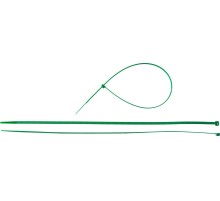 ЗУБР КС-З1, 4.8 x 400 мм, нейлон РА66, 100 шт, зеленые, кабельные стяжки, Профессионал (309060-48-400)