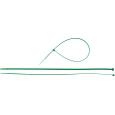 ЗУБР КС-З1, 4.8 x 400 мм, нейлон РА66, 100 шт, зеленые, кабельные стяжки, Профессионал (309060-48-400)