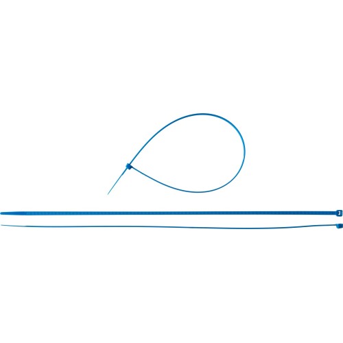 ЗУБР КС-С1, 4.8 x 400 мм, нейлон РА66, 100 шт, синие, кабельные стяжки, Профессионал (309070-48-400)