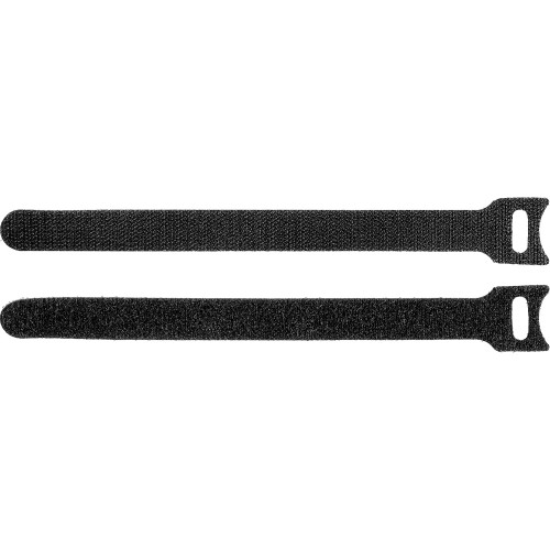 ЗУБР ВЕЛЬКРО, 16 x 210 мм, нейлон РА66, 100 шт, черные, кабельные стяжки-липучки, Профессионал (30932-100)