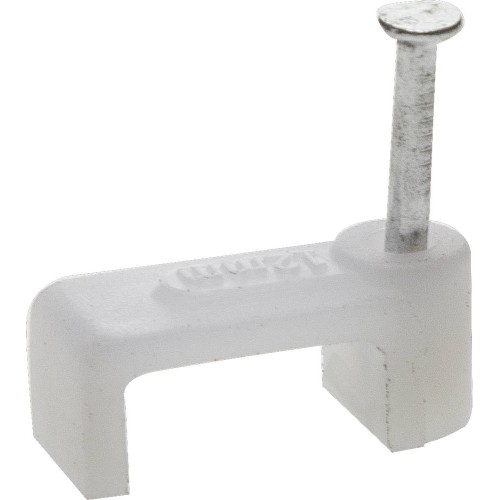 ЗУБР СД-П, 7 мм, 50 шт, прямоугольная скоба-держатель с оцинкованным гвоздем, Профессионал (45112-07)