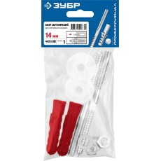 ЗУБР 14 мм, набор для крепления раковин, Профессионал (44216)