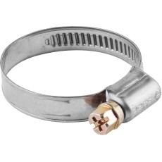 ЗУБР НХ-9Н, 12 - 20 мм, накатная лента 9 мм, 5 шт, нержавеющий хомут, Профессионал (3787-12-20)