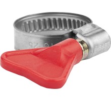 ЗУБР Бабочка, 40 - 60 мм, накатная лента 9 мм, 50 шт, нержавеющий хомут, Профессионал (37835-40-60-50)