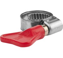 ЗУБР Бабочка, 12 - 20 мм, накатная лента 9 мм, 2 шт, нержавеющий хомут, Профессионал (37835-12-20)