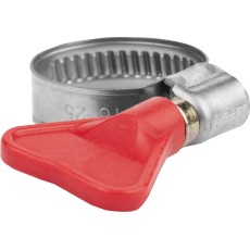 ЗУБР Бабочка, 16 - 25 мм, накатная лента 9 мм, 2 шт, нержавеющий хомут, Профессионал (37835-16-25)