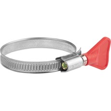 ЗУБР Бабочка, 40 - 60 мм, накатная лента 9 мм, 2 шт, нержавеющий хомут, Профессионал (37835-40-60)