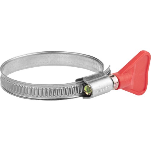 ЗУБР Бабочка, 40 - 60 мм, накатная лента 9 мм, 2 шт, нержавеющий хомут, Профессионал (37835-40-60)