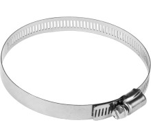 ЗУБР НХ-12П, 91 - 114 мм, просечная лента 12.7 мм, 2 шт, нержавеющий хомут, Профессионал (37815-091-114-2)